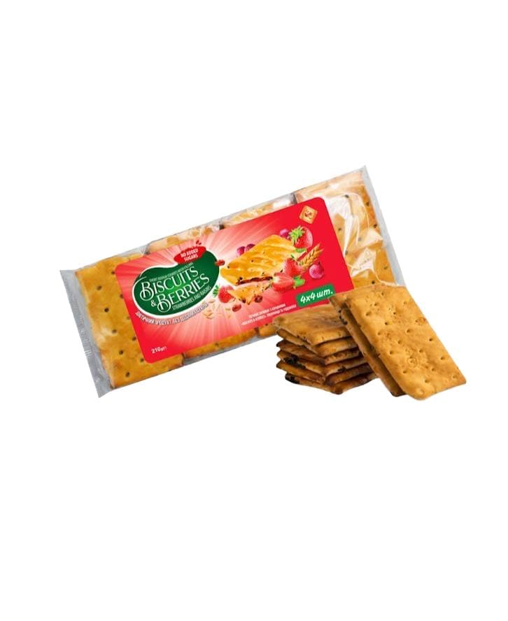 BISCUITS & BERRIES STRAWBERRIES 20/210 G