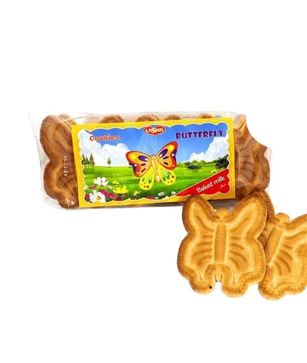 BUTTERFLY COOKIES BAKED MILK 8/340GR