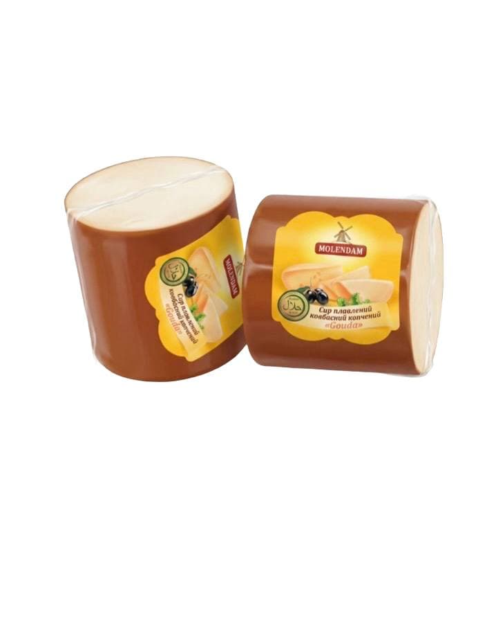 MOLENDAM SMOKED SAUSAGE-SHAPED PROCESSED CHEESE 1/11LB