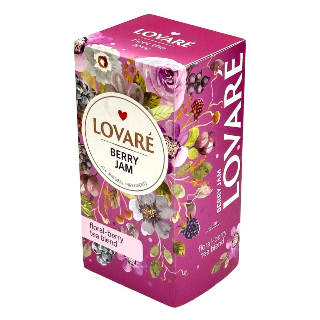 LOVARE FLORAL-BERRY TEA BLEND BERRY JAM 12/36G (24*1.5G)