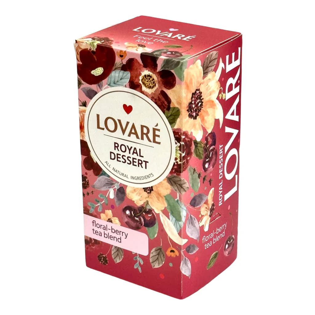 LOVARE FLORAL-BERRY TEA BLEND ROYAL DESSERT  12/36G (24*1.5G)