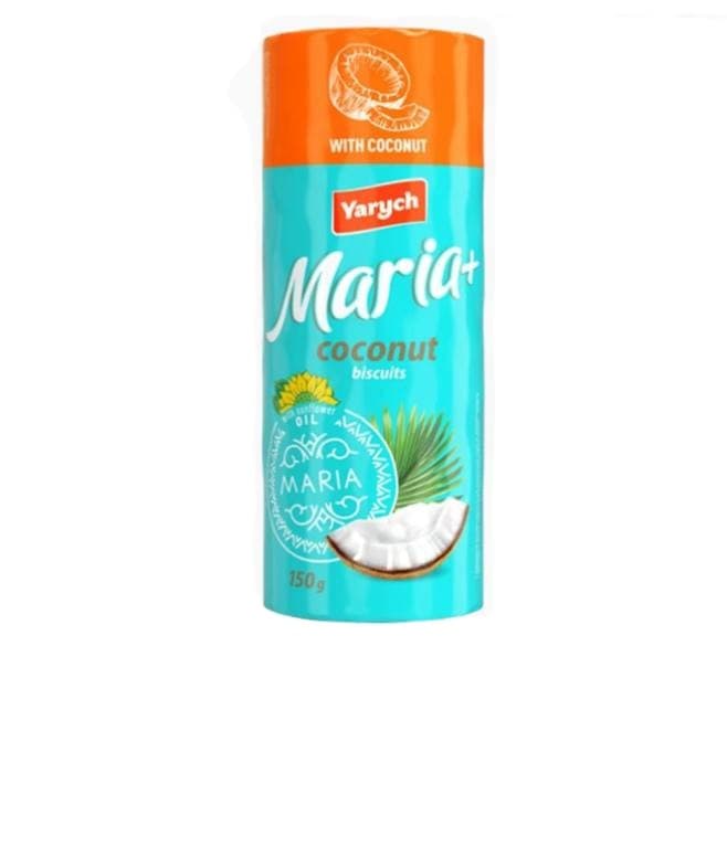 BISCUITS MARIA W/COCONUT 35/150GR YARYCH UKRAINE