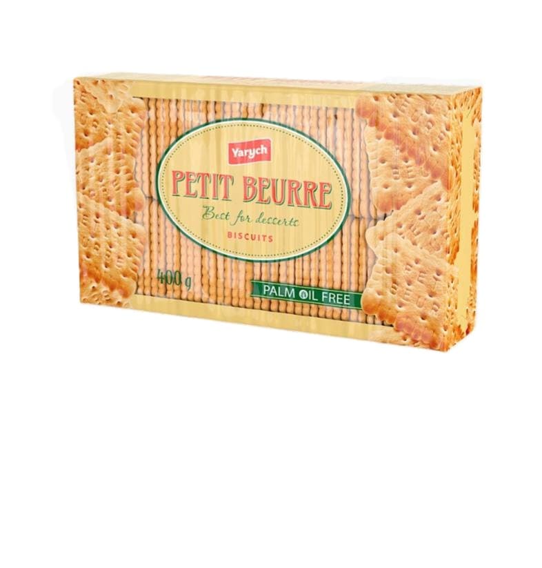 BISCUITS PETIT BEURRE 16/400GR YARYCH UKRAINE