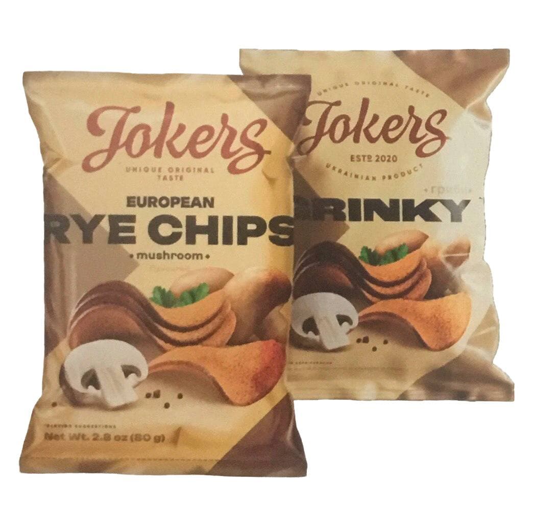 GRENKI VOLNISTYE (EUROPEAN RYE CHIPS) MUSHROOM FLAVOR 20/80G