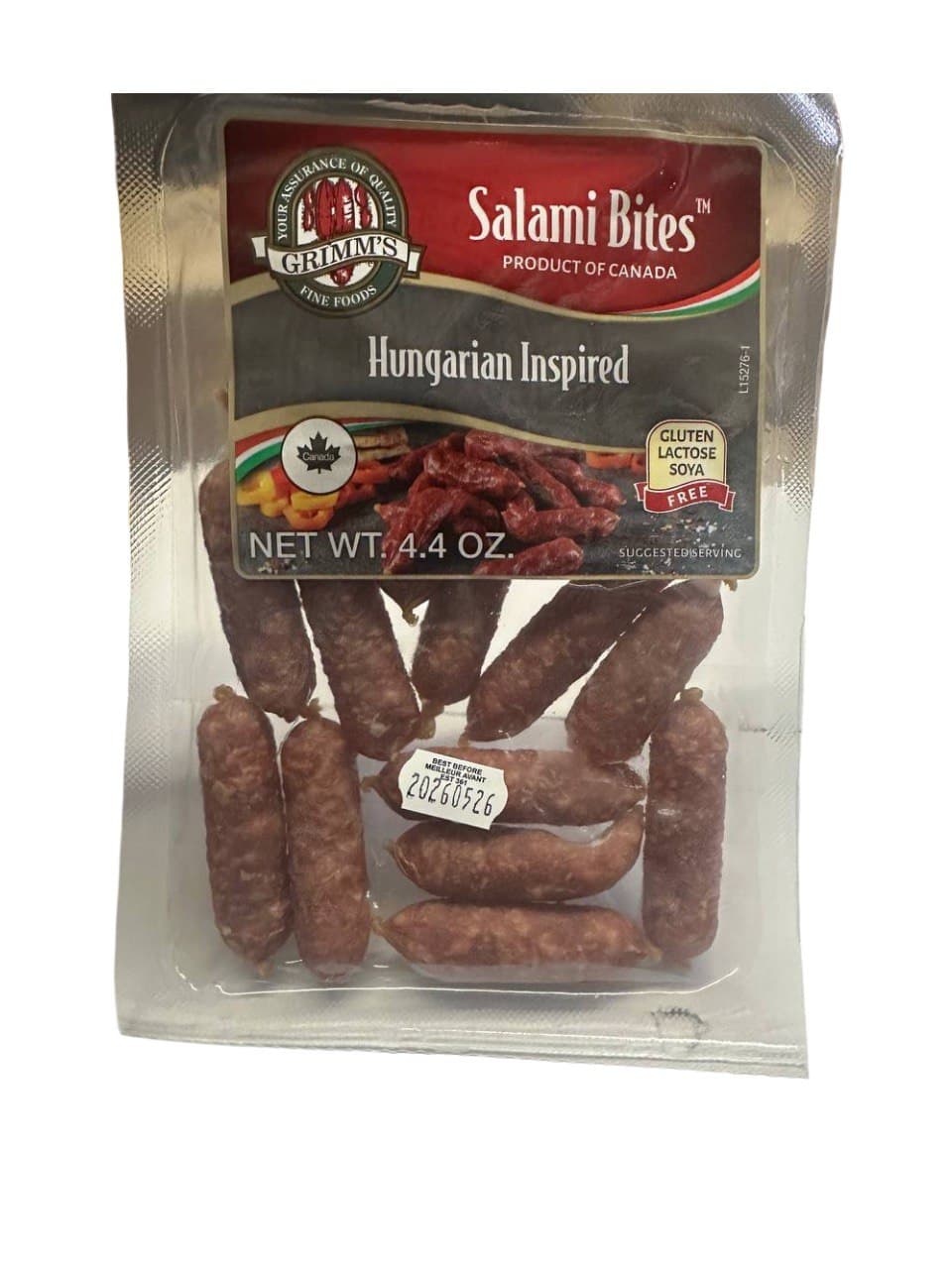 BITES SALAMI HUNGARIAN INSPIRED 18/4,4 OZ