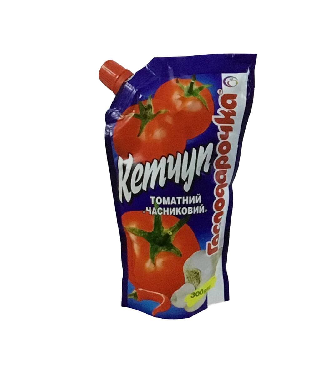 KETCHUP TOMATO GARLIC 18/300G