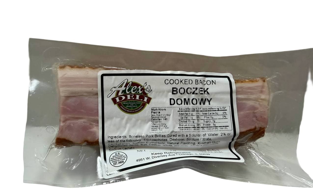 DELI - COOKED BACON / BOCZEK DOMOWY / LB