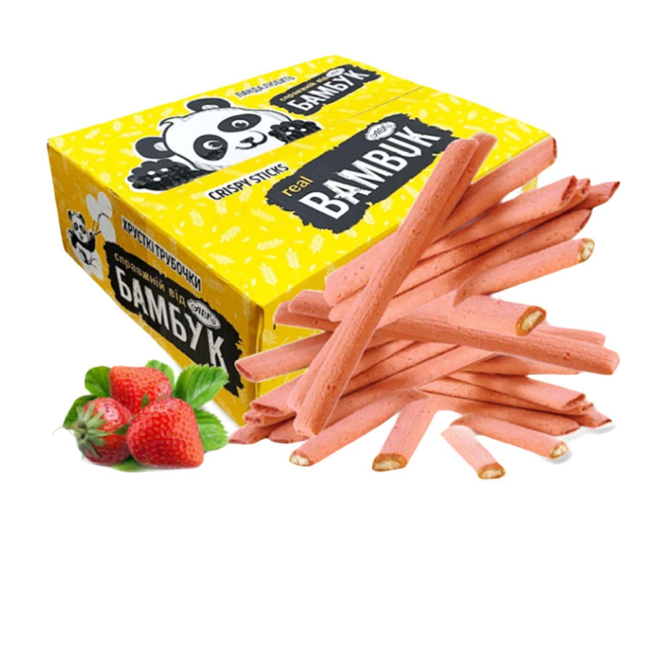 BAMBUK CRUNCHY STICKS STRAWBERRY 1/8.8LB