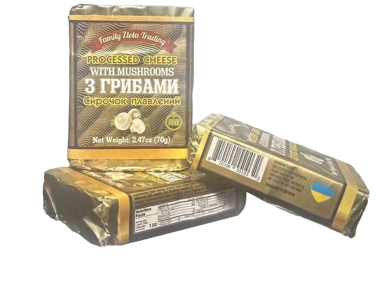 PROCESSED CHEESE WITH MUSHROOMS (24PC x 70G)